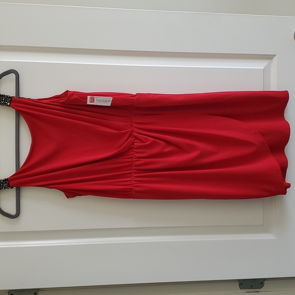 Jessica Simpson Red hot beaded dress - Picture 7 of 10